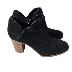 Koolaburra by Ugg Black Suede Bootie Womens 8.5 Style 1139511 Ortholite 3in Heel